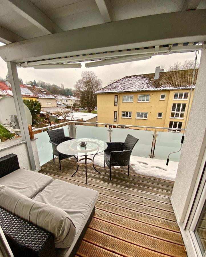 Appartement Luxurioeses Studio Im Zentrum, Balkon, Kamin, Klima à Ravensbourg Extérieur photo